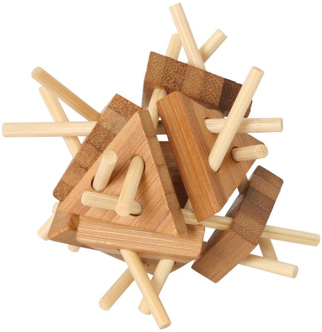 Triangulated / Triangles - Bamboo IQ Puzzle