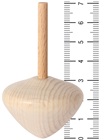 Spinning top in wood