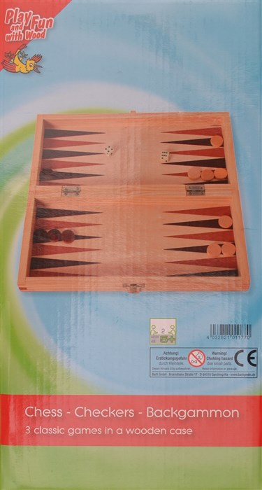 3 games in one - Chess - Checkers - Backgammon 3 games in one - Chess - Checkers - Backgammon