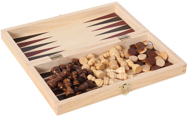 3 games in one - Chess - Checkers - Backgammon 3 games in one - Chess - Checkers - Backgammon
