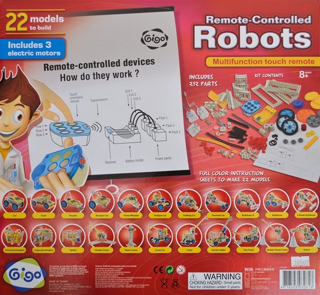 Build robots with 3 motors and remote control Build robots with 3 motors and remote control