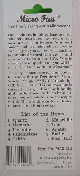 Mineral samples 2 Mineral samples 2