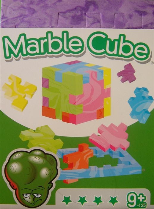 Purple Marble Cube - Albert Einstein