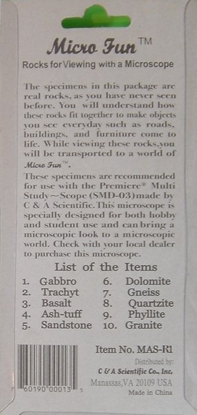 Rock samples 1 Rock samples 1