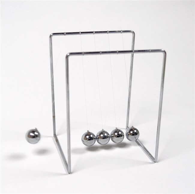 Swinging spheres - Newton's cradle