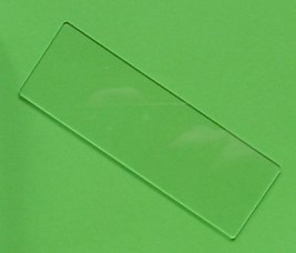 Test glass for microscope samples Test glass for microscope samples