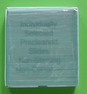 Test glass for microscope samples Test glass for microscope samples