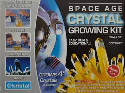 Crystal growing kit - Single citrine