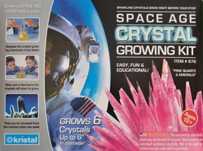 Grow 6 different crystals - Pink Quartz and Emerald