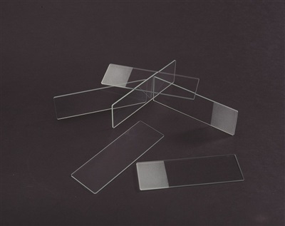Test glass for microscope samples