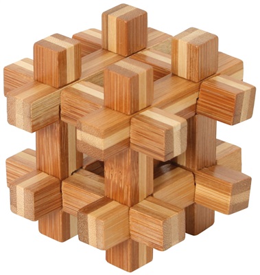 The Imprisoned Ball - Bamboo IQ Puzzle