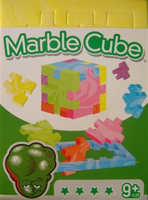 Yellow Marble Cube - Marie Curie