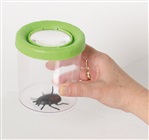 Large insect glass with magnifying glass