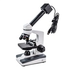 Microscope with mechanical board, LED, battery and charger